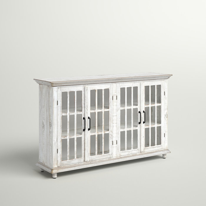 Sand & Stable Cerro 71" Wide Pine Solid Wood Sideboard & Reviews Wayfair